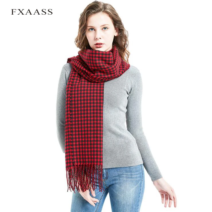 FXAASS New Autumn Winter Plaid Scarf for Ladies Shawl Fashion Women Tassel Cashmere Scarves Thicken Warm Wholesale Pashmina
FXAASS New Autumn Winter Plaid Scarf for Ladies Shawl Fashion Women Tassel Cashmere Scarves Thicken Warm Wholesale Pashmina