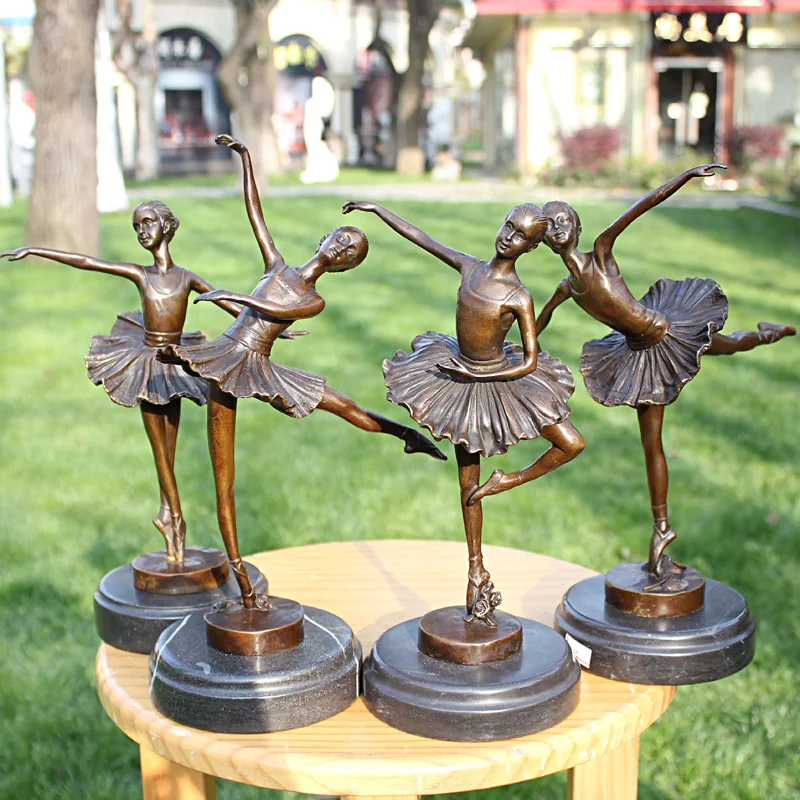 Ballet music and dance arts and crafts gifts bronze decorations Home Furnishing figure copper statue art decoration
Ballet music and dance arts and crafts gifts bronze decorations Home Furnishing figure copper statue art decoration