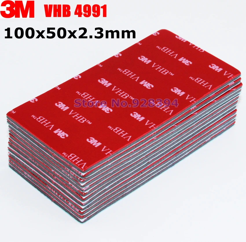 3M VHB 4991 Double Sided Adhesive Acrylic Foam Tape Mounting Tape Gray Thickness: 2.3mm Free Shipping
3M VHB 4991 Double Sided Adhesive Acrylic Foam Tape Mounting Tape Gray Thickness: 2.3mm Free Shipping