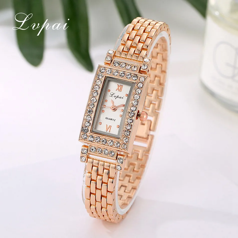 Lvpai Brand New Arrival Watches Women Luxury Gemstone Stainless Steel Casual Gold Wristwatch Watch Women Dress Quartz Watches
Lvpai Brand New Arrival Watches Women Luxury Gemstone Stainless Steel Casual Gold Wristwatch Watch Women Dress Quartz Watches