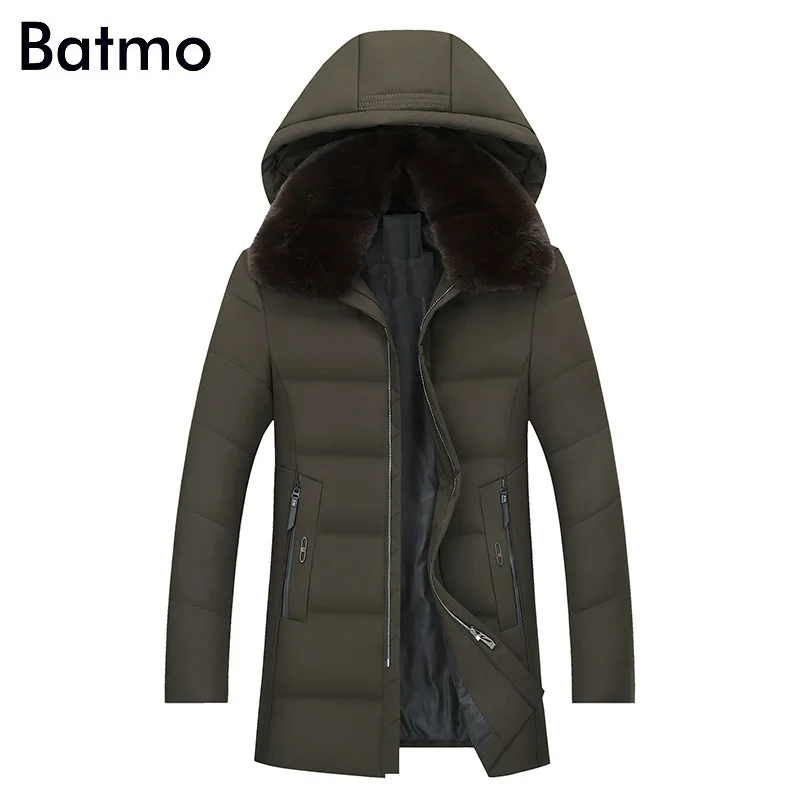 Мужская теплая парка Batmo, куртка на 2018 белом утином пуху, с капюшоном, зима 90%
Мужская теплая парка Batmo, куртка на 2018 белом утином пуху, с капюшоном, зима 90%