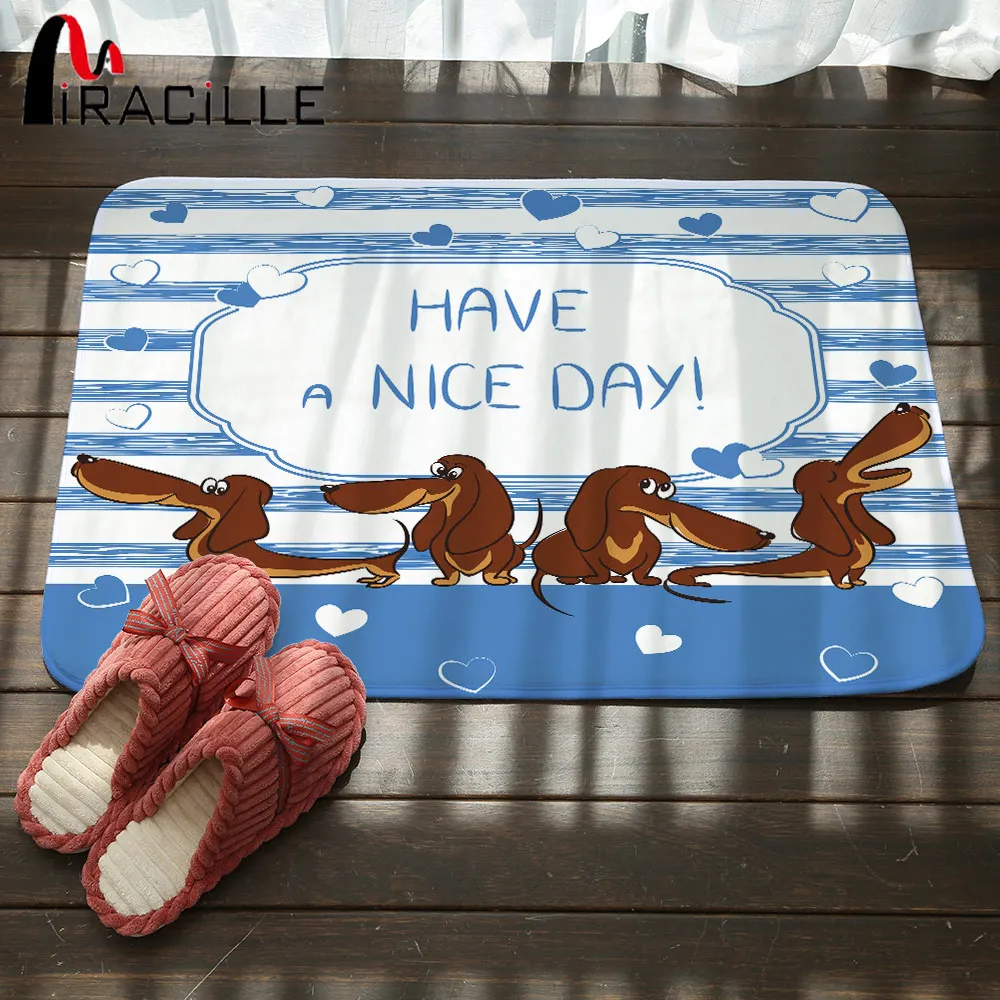 Miracille Lovely Dachshund Dog Printed Hallway Carpet Anti-slip Mat Outdoor Rugs Front Door Mats Bath Mat Kitchen Floor Mats
Miracille Lovely Dachshund Dog Printed Hallway Carpet Anti-slip Mat Outdoor Rugs Front Door Mats Bath Mat Kitchen Floor Mats