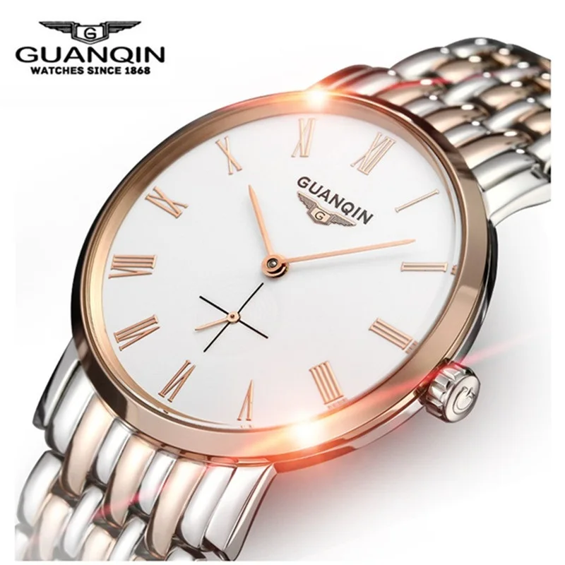 Brand Big Dial GUANQIN Watch Men Mechanical Watch Hardlex Business Gold Watch Waterproof Stainless Steel Men Clock Wristwatches
Brand Big Dial GUANQIN Watch Men Mechanical Watch Hardlex Business Gold Watch Waterproof Stainless Steel Men Clock Wristwatches