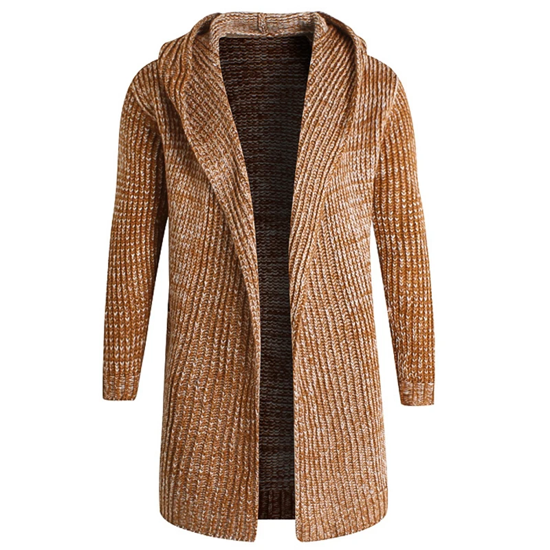 Повседневный мужской свитер верхняя одежда 5XL вязаный шерстяной плащ пальто