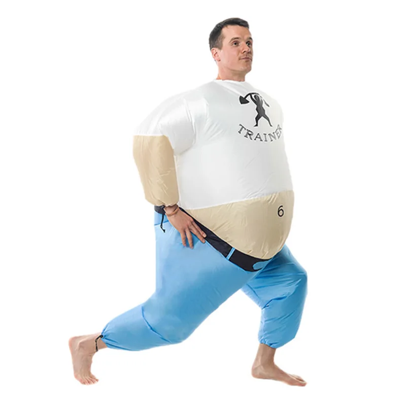 Inflatable Halloween Costume For Adult blow up Personal Trainer funny costume inflatable party fancy dress fat keep-fit man
Inflatable Halloween Costume For Adult blow up Personal Trainer funny costume inflatable party fancy dress fat keep-fit man