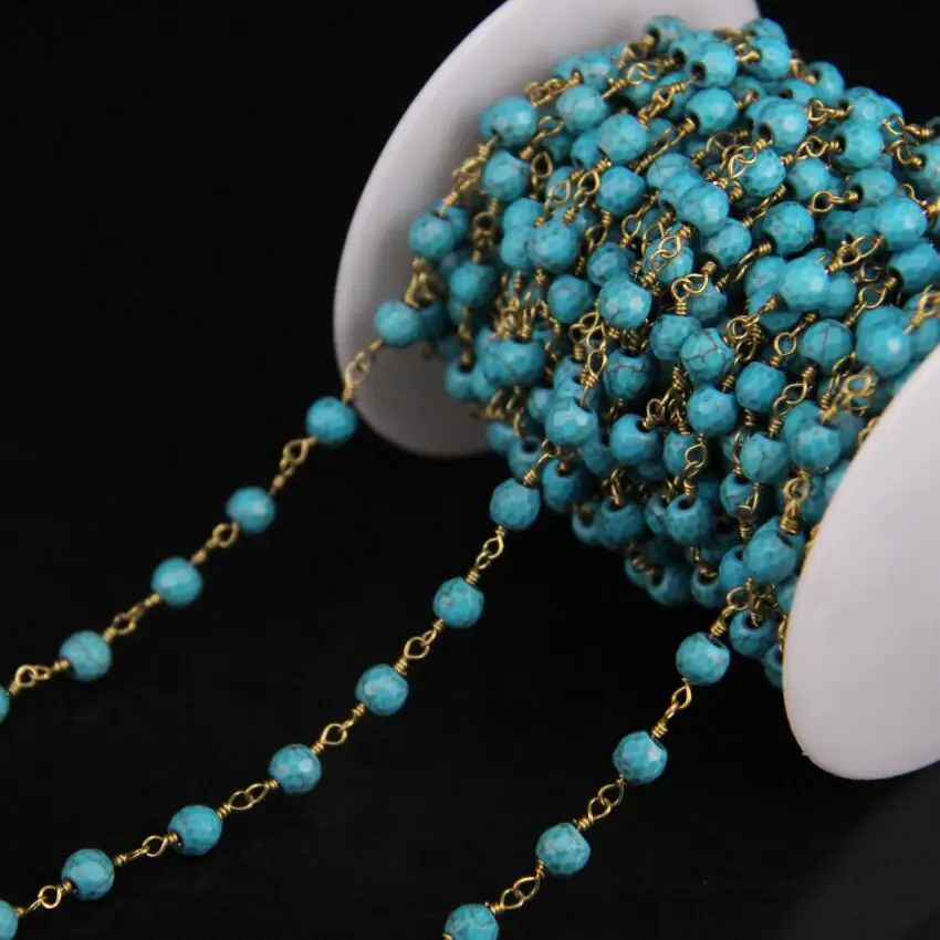 5Meter/lot,6mm Blue Turquoises Faceted Round bead Rosary Chain,Turquoises Link Brass Wire Wrapped Chain DIY Woman sweater chains
5Meter/lot,6mm Blue Turquoises Faceted Round bead Rosary Chain,Turquoises Link Brass Wire Wrapped Chain DIY Woman sweater chains