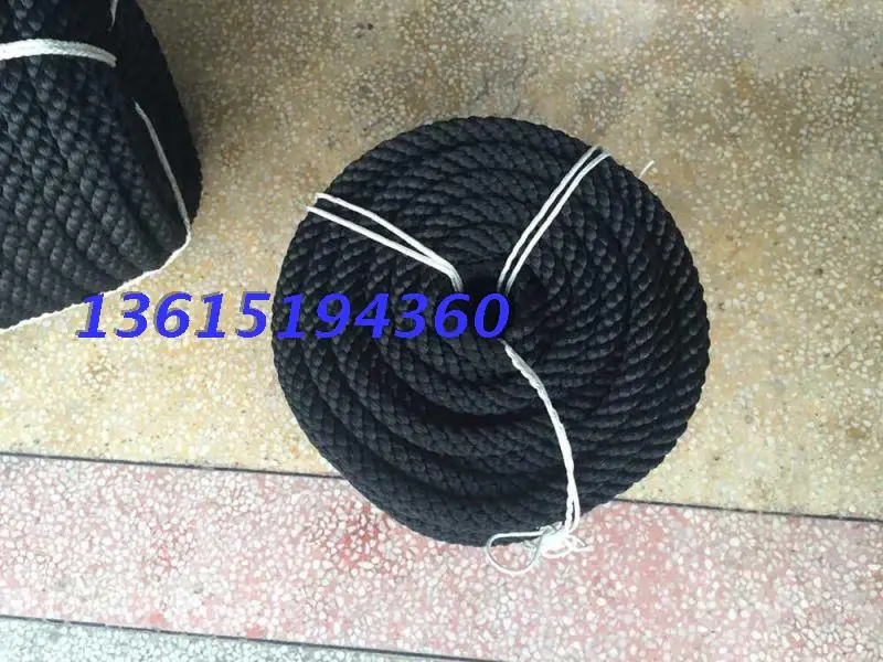 Black marine cable 16mm high strength nylon rope yacht special rope eight strand rope black polyester rope
Black marine cable 16mm high strength nylon rope yacht special rope eight strand rope black polyester rope