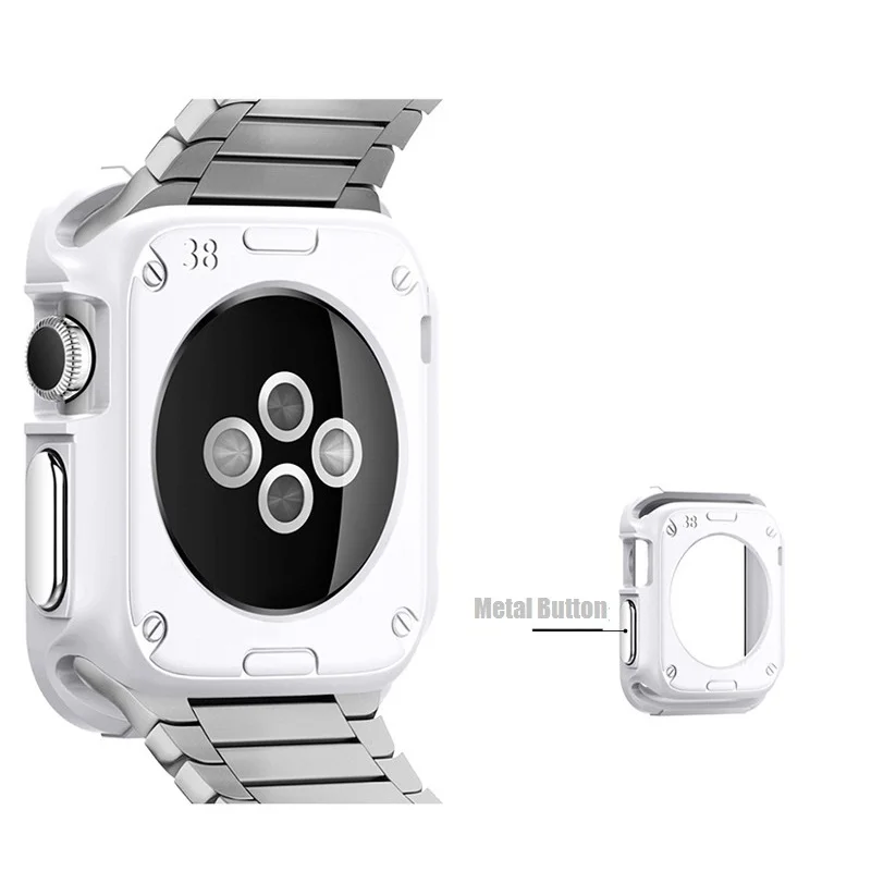 Shock Proof Sports Silicone Rubber Soft Gel Case For Apple Watch Case Series 3 2 1 38mm 42mm Cover For iWatch Black White Blue
Shock Proof Sports Silicone Rubber Soft Gel Case For Apple Watch Case Series 3 2 1 38mm 42mm Cover For iWatch Black White Blue