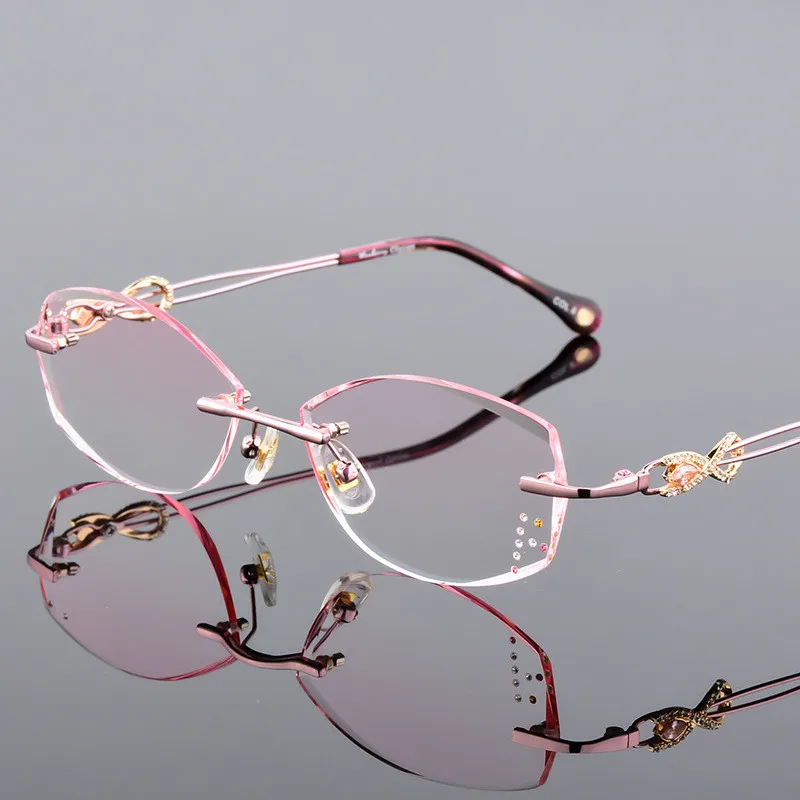 0~+/-4.50 Prescription glasses Women Rimless Eyeglasses Customized myopia hyperopia Glasses Optical glasses
0~+/-4.50 Prescription glasses Women Rimless Eyeglasses Customized myopia hyperopia Glasses Optical glasses
