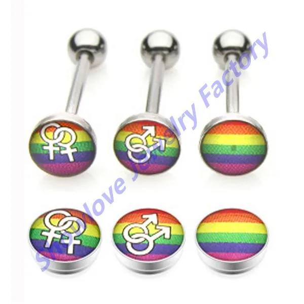 Фото Showlove набор из 15 шт. смешанный логотип нержавеющая сталь гей гордыня радужные