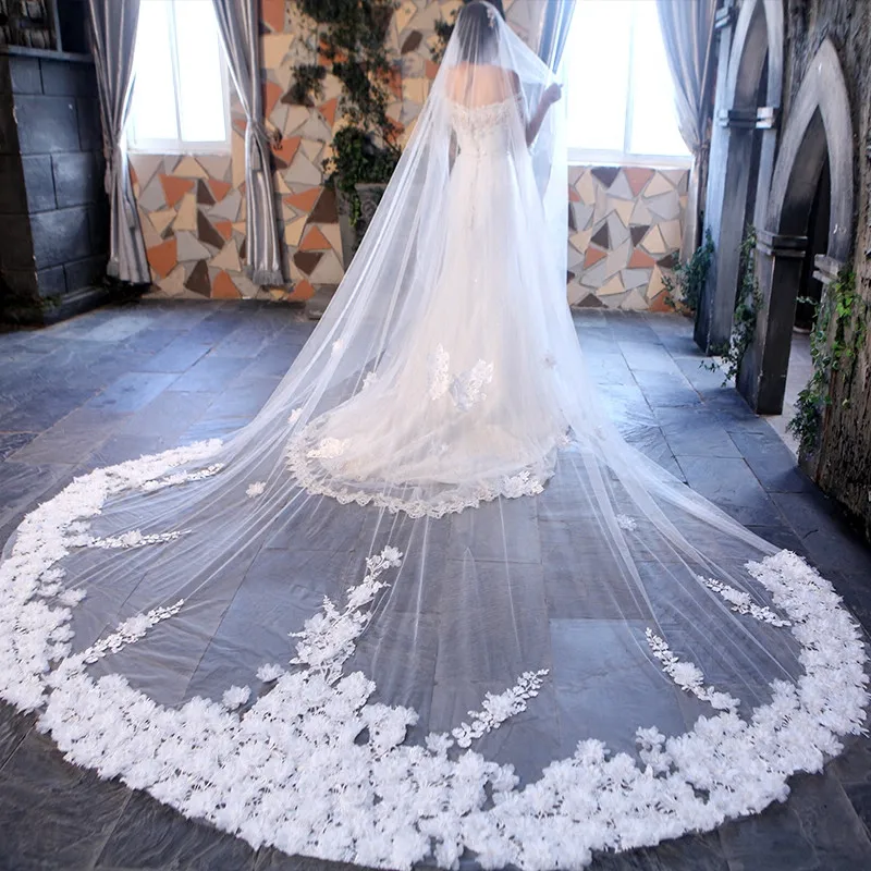 High-End 160*300cm Amazing Cathedral Long Wedding Veils Long Special Special Bridal Veil Wedding Accessories Bride Wedding Veil
High-End 160*300cm Amazing Cathedral Long Wedding Veils Long Special Special Bridal Veil Wedding Accessories Bride Wedding Veil