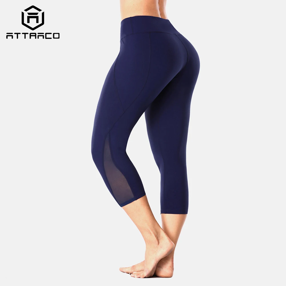 Attraco Women Yoga Pants Women Slim High Waist Sports Pants Lace Mesh Gym Fitness Elastic Trousers Running Calf Length Pants
Attraco Women Yoga Pants Women Slim High Waist Sports Pants Lace Mesh Gym Fitness Elastic Trousers Running Calf Length Pants