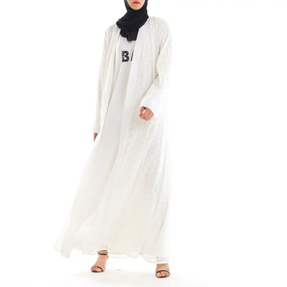 White Cotton Lace Muslim Dress Abaya Islamic Women Malaysia Jilbab Djellaba Robe Musulmane Turkish Baju Open Kimono Kaftan
White Cotton Lace Muslim Dress Abaya Islamic Women Malaysia Jilbab Djellaba Robe Musulmane Turkish Baju Open Kimono Kaftan