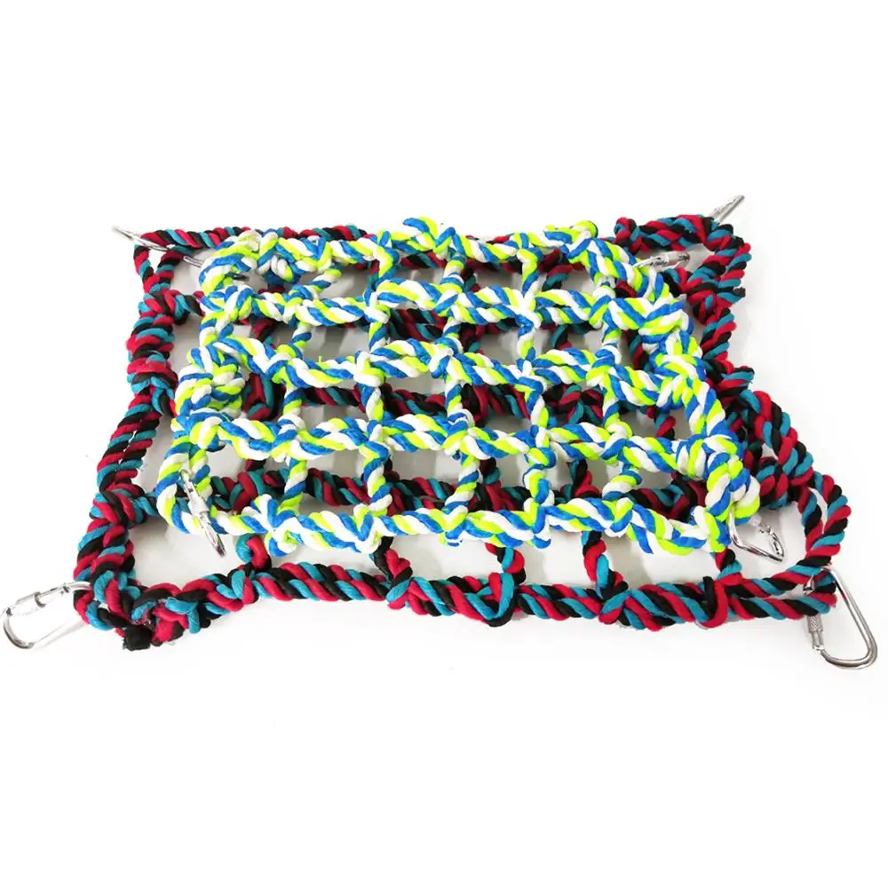 2019 Fashion Parrot Climbing Ladder Cotton Rope Net, Cage Hanging Pet Activity Toy for Hamster Ferret Small Animals
2019 Fashion Parrot Climbing Ladder Cotton Rope Net, Cage Hanging Pet Activity Toy for Hamster Ferret Small Animals