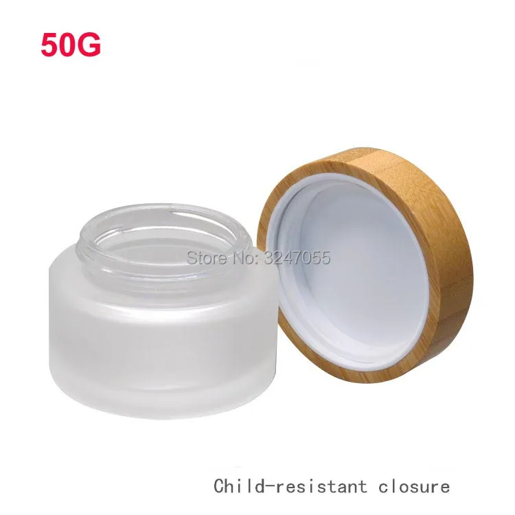 50g 36pcs Natural Bamboo Empty Frosted Glass Cream Jar with CRC Cap, DIY Portable Travel Beauty Makeup Mask Refillable Vials
50g 36pcs Natural Bamboo Empty Frosted Glass Cream Jar with CRC Cap, DIY Portable Travel Beauty Makeup Mask Refillable Vials