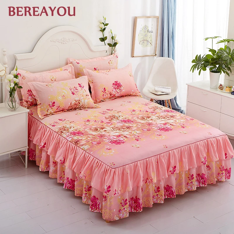 Aloe Cotton Bed Skirts Linen Korean Bed Sheet With Pillowcase Bed Cover 1pcs Queen King Size Single Double Bedspread colchas
Aloe Cotton Bed Skirts Linen Korean Bed Sheet With Pillowcase Bed Cover 1pcs Queen King Size Single Double Bedspread colchas