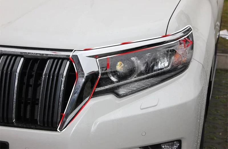 2018 ABS chrome head light cover For Toyota Land cruiser Prado fj150 car styling lamp cover accessories For prado 2018
2018 ABS chrome head light cover For Toyota Land cruiser Prado fj150 car styling lamp cover accessories For prado 2018