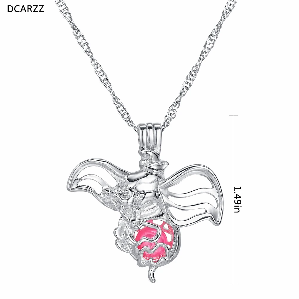 Baby Flying Elephant Pearl Cage Necklace Cartoon Pearls Pendant Girls Charm Necklaces Christmas Gift Beads DIY Jewelry Halloween
Baby Flying Elephant Pearl Cage Necklace Cartoon Pearls Pendant Girls Charm Necklaces Christmas Gift Beads DIY Jewelry Halloween