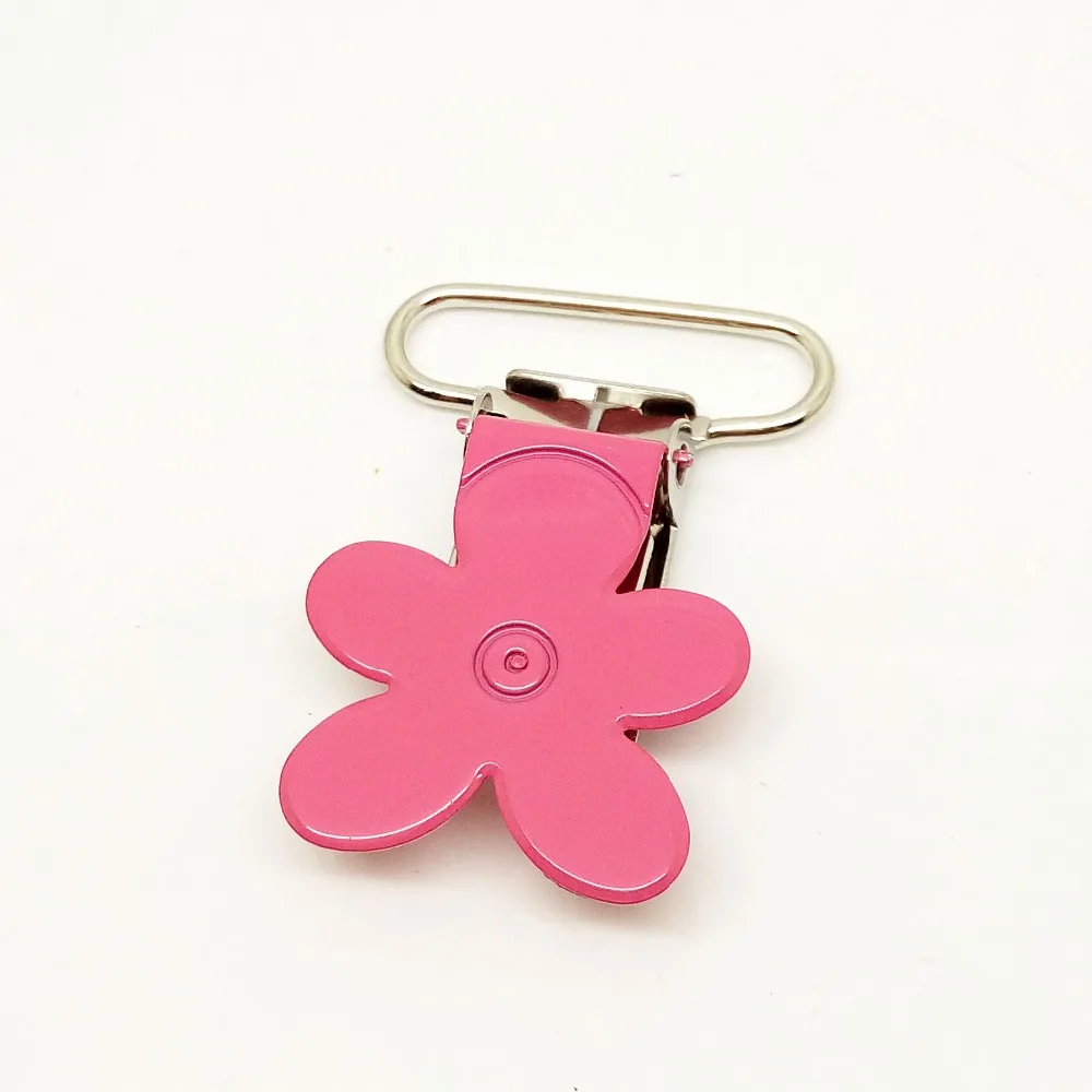 1" metal suspender clip painted flower pacifier holder clip enamel suspender clips with hot pink
1" metal suspender clip painted flower pacifier holder clip enamel suspender clips with hot pink