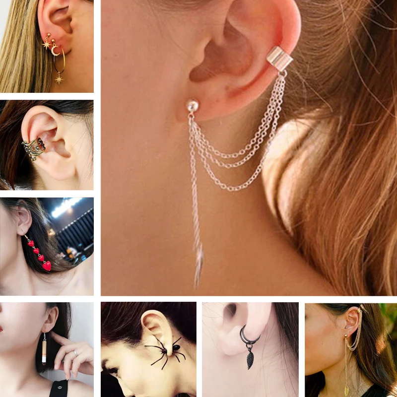 New Fashion Stud Earrings For Women Feather Tassel Female Earrings Cat Star Spider Brincos Ear Cuff Fashion Jewelry
New Fashion Stud Earrings For Women Feather Tassel Female Earrings Cat Star Spider Brincos Ear Cuff Fashion Jewelry