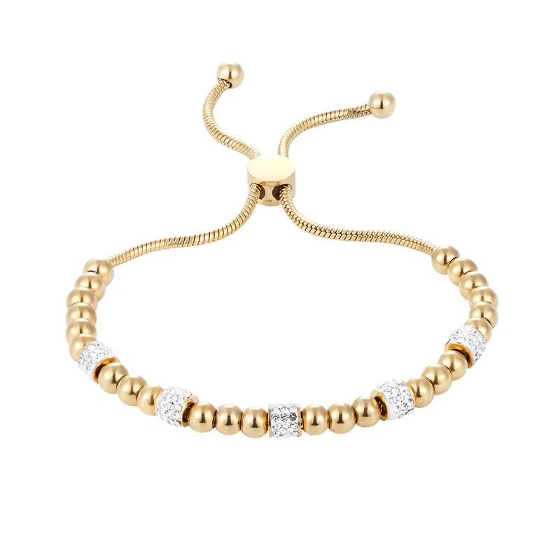 Super Beautiful Bead And Zircon Circle Adjusted Size Women Bracelet Titanium Steel Jewelry Bracelet Gift For Women And Children
Super Beautiful Bead And Zircon Circle Adjusted Size Women Bracelet Titanium Steel Jewelry Bracelet Gift For Women And Children