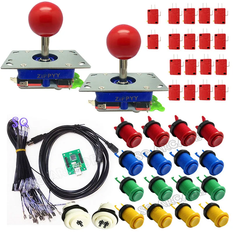 DIY Arcade parts Bundles kit With American/zippy/Spain Joystick button with microswitch 2 players USB to jamma/PC board
DIY Arcade parts Bundles kit With American/zippy/Spain Joystick button with microswitch 2 players USB to jamma/PC board