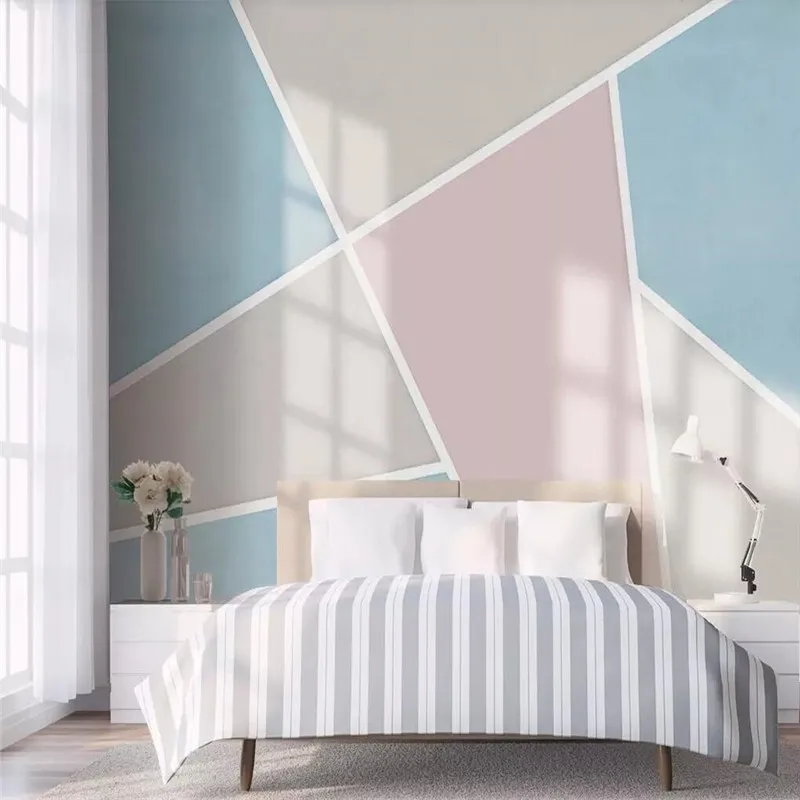 Geometric color block stitching TV sofa background wall professional production mural wallpaper wholesale custom photo wall
Geometric color block stitching TV sofa background wall professional production mural wallpaper wholesale custom photo wall