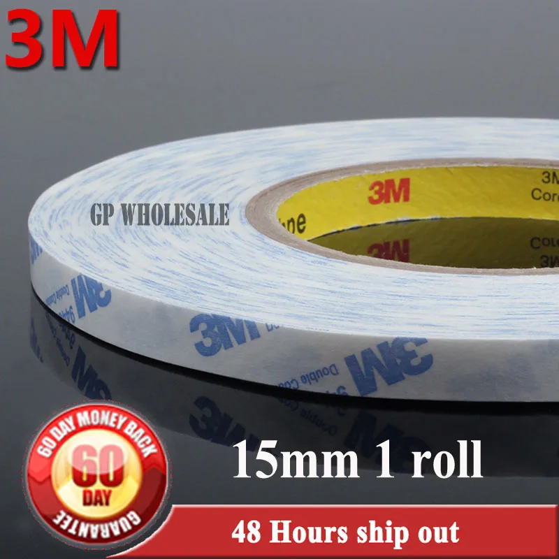 

(15mm* 50M) 3M Double Sided Adhesive Tape Sticky for LED /Screen /Refrigerator /Control Pannel Adhesive Scotch 9448A White