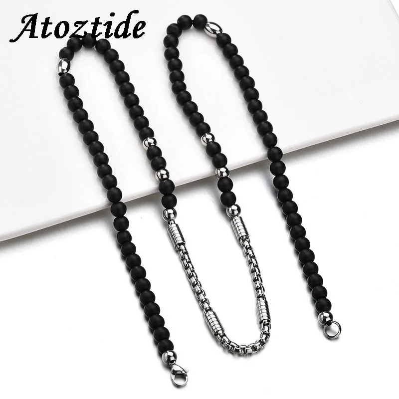 Atoztide Stainless Steel Black Beads Chain With Lobster Clasp Jewelry Findings & Components DIY Jewelry Making
Atoztide Stainless Steel Black Beads Chain With Lobster Clasp Jewelry Findings & Components DIY Jewelry Making