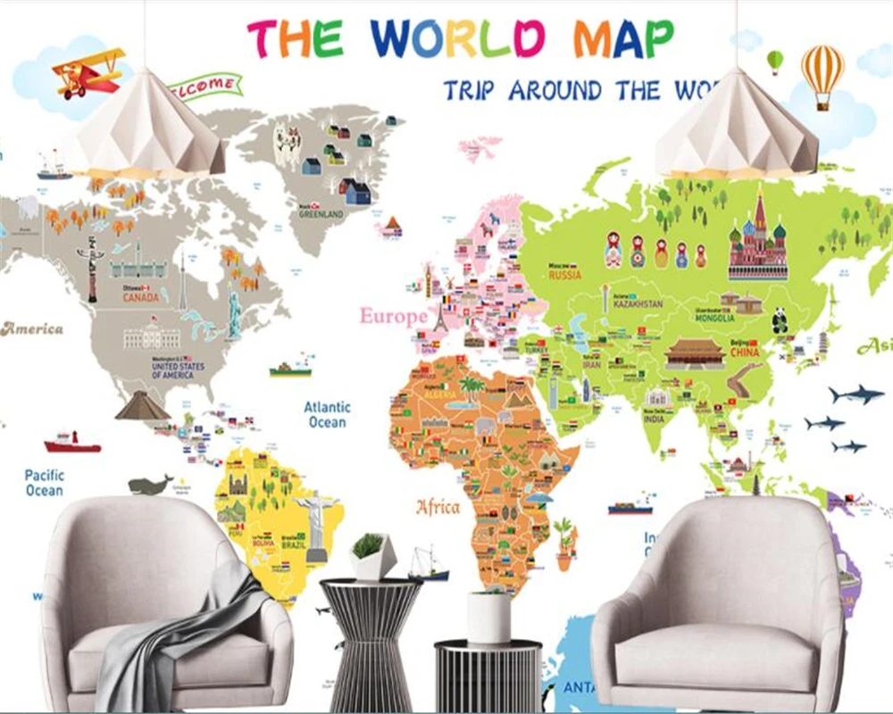 beibehang Hand-painted animal balloon ocean map sailing children's room papel de parede wallpaper behang papier peint
beibehang Hand-painted animal balloon ocean map sailing children's room papel de parede wallpaper behang papier peint