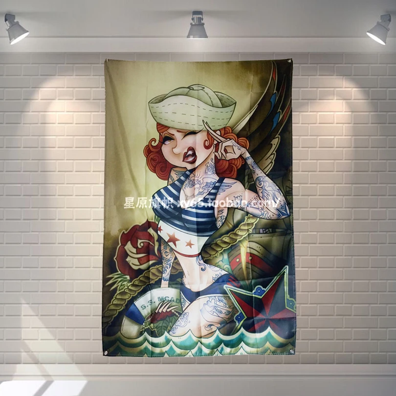 Тату-баннеры для девочек, постер, настенное украшение на тему бара, кафе, гостиницы, подвесные водонепроницаемые тканевые флаги из полиэсте...
Тату-баннеры для девочек, постер, настенное украшение на тему бара, кафе, гостиницы, подвесные водонепроницаемые тканевые флаги из полиэсте...