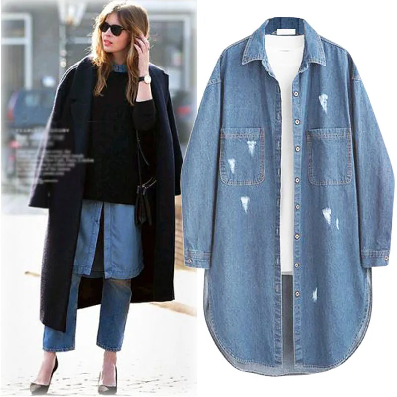 Vogue New Plus Size Denim Jacket Women Nice Fashion Winter Autumn Fashion Long Sleeve Jeans Coat Female Casual Outerwear Tops
Vogue New Plus Size Denim Jacket Women Nice Fashion Winter Autumn Fashion Long Sleeve Jeans Coat Female Casual Outerwear Tops