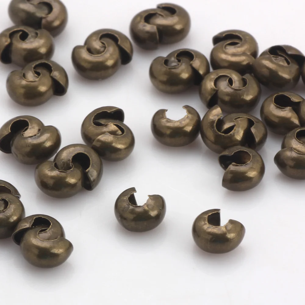 OlingArt 120pcs/lot Plating Bronze Dia 5MM/Inner dia 2MM Round snail buckle Copper Crimp Round Covers DIY Jewelry Making
OlingArt 120pcs/lot Plating Bronze Dia 5MM/Inner dia 2MM Round snail buckle Copper Crimp Round Covers DIY Jewelry Making