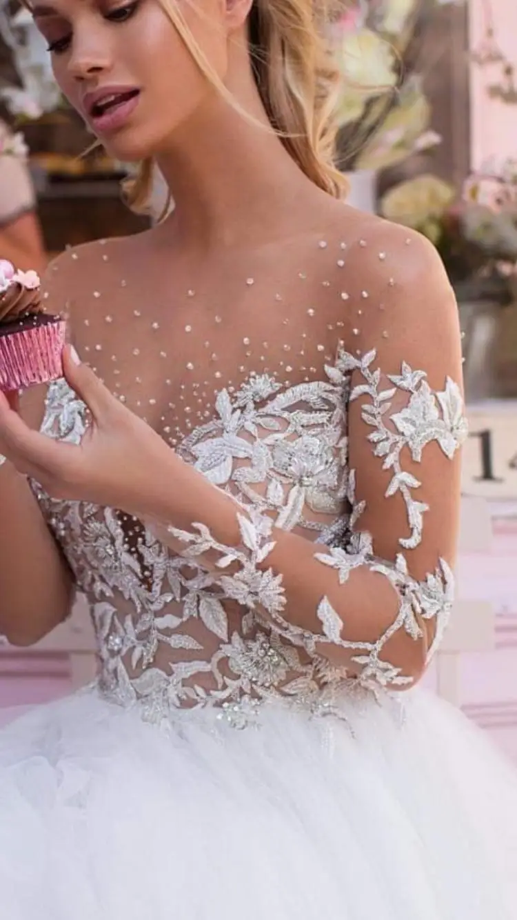 Eslieb High Quality A Line Wedding dresses with beads Lace Wedding dress 2019 Long Sleeves Wedding Gowns Vestido de Noiva
Eslieb High Quality A Line Wedding dresses with beads Lace Wedding dress 2019 Long Sleeves Wedding Gowns Vestido de Noiva