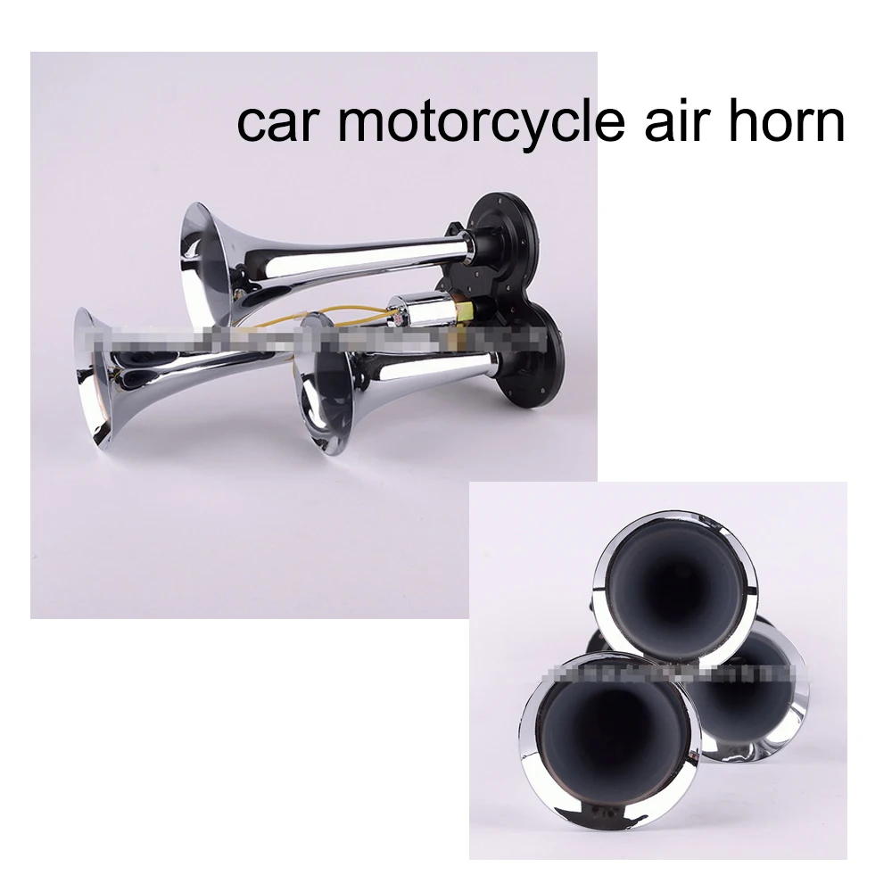 Universal 12-24V three-plated air horn motorcycles, cars, trucks, buses trumper 110 BD 4 impedance good penetration
Universal 12-24V three-plated air horn motorcycles, cars, trucks, buses trumper 110 BD 4 impedance good penetration