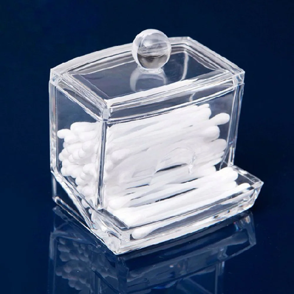 Transparent Acrylic Storage Box Case Containers for Makeup Cotton Swabs Stick Cosmetic Organizer Holder Portable Home Decor 1pc
Transparent Acrylic Storage Box Case Containers for Makeup Cotton Swabs Stick Cosmetic Organizer Holder Portable Home Decor 1pc