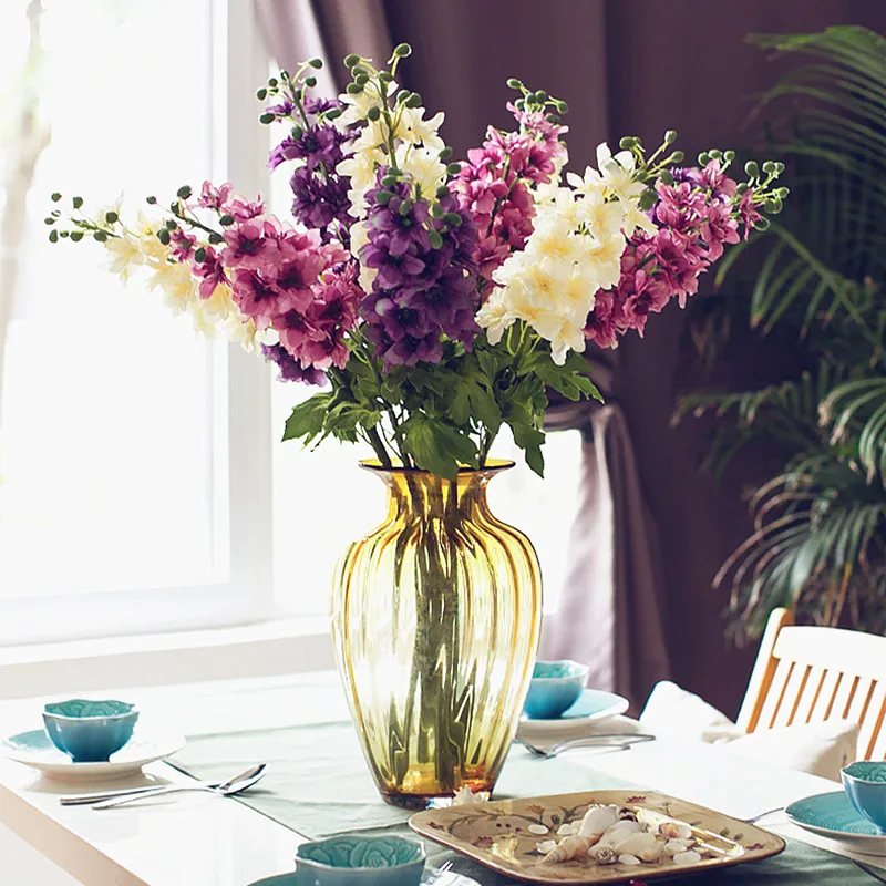 INDIGO - Wholesale 100pcs Purple Delphinium Flower Artificial Silk Flowers Wedding Flower Home Banquet Blossom Free Shipping
INDIGO - Wholesale 100pcs Purple Delphinium Flower Artificial Silk Flowers Wedding Flower Home Banquet Blossom Free Shipping