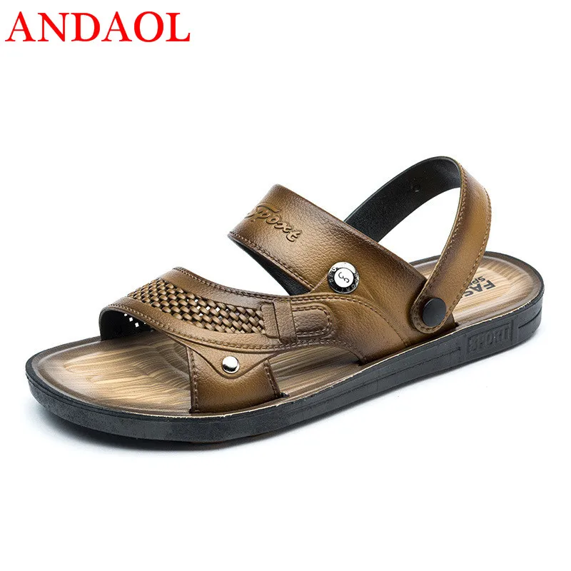ANDAOL men's casual sandals Top Quality Soft Moccasins Outdoor Beach Slippers Luxury Comfortable Non-Slip Business Office shoes
ANDAOL men's casual sandals Top Quality Soft Moccasins Outdoor Beach Slippers Luxury Comfortable Non-Slip Business Office shoes
