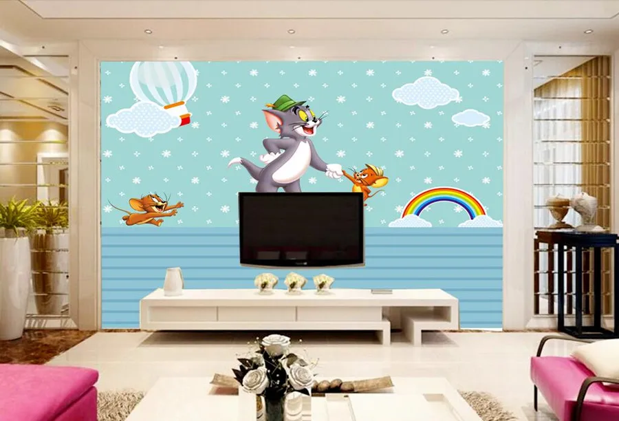 Custom papel de parede,Cute cartoon cat and mouse children mural,living room TV sofa wall children bedroom modern wallpaper
Custom papel de parede,Cute cartoon cat and mouse children mural,living room TV sofa wall children bedroom modern wallpaper