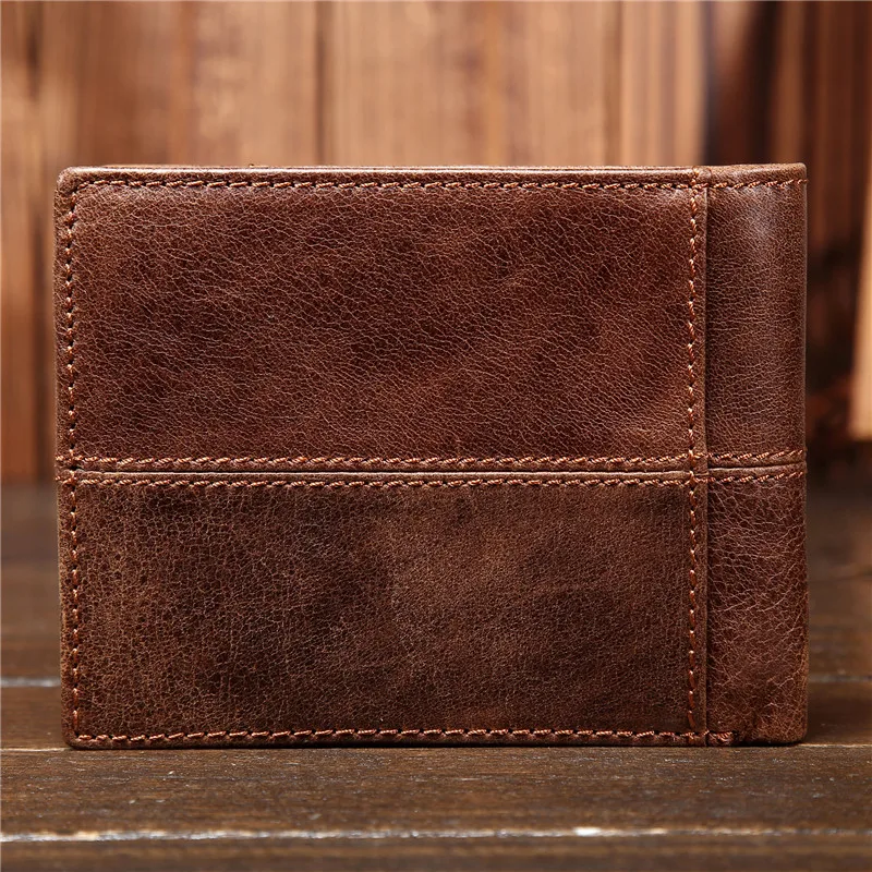 Men Short Wallets Brown Bifold Stitching Wallet Mens Genuine Leather Male Card Holder Money Cash Wallet Purses Pockets For Gift
Men Short Wallets Brown Bifold Stitching Wallet Mens Genuine Leather Male Card Holder Money Cash Wallet Purses Pockets For Gift