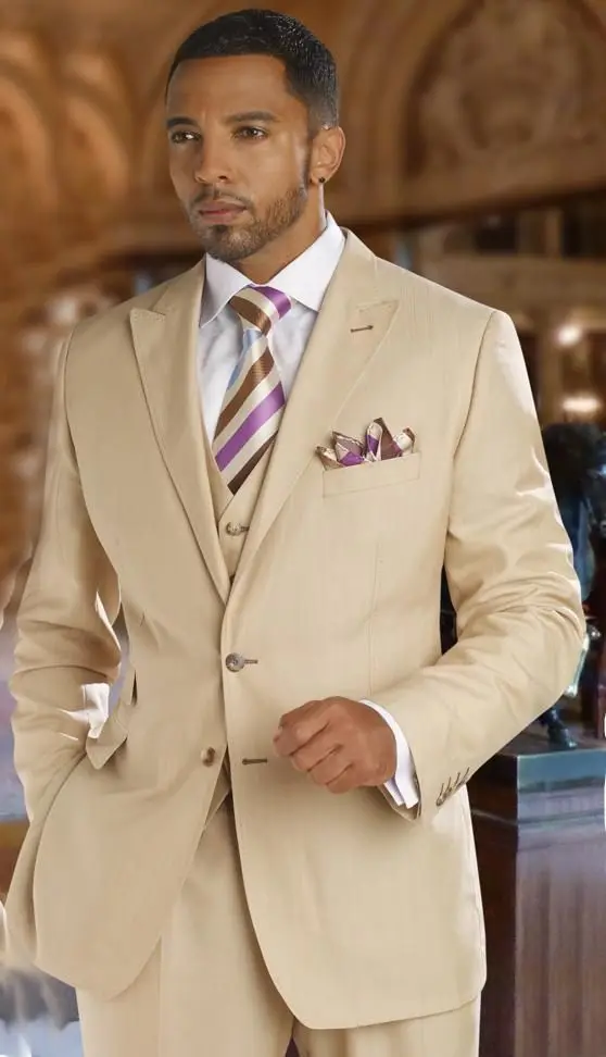 Men's Wedding Groom Tuxedos Groomsman Best Man Party Prom Suits Handmade