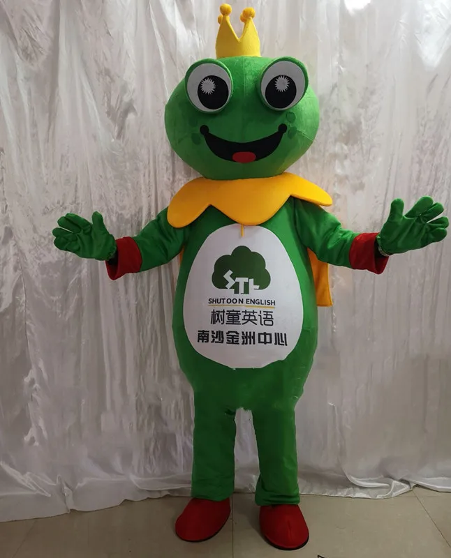 Frog Mascot Costume Cartoon Character Plush Mascot Costumes for Christmas Adult Suit Advertising Events Can Add Logo
Frog Mascot Costume Cartoon Character Plush Mascot Costumes for Christmas Adult Suit Advertising Events Can Add Logo