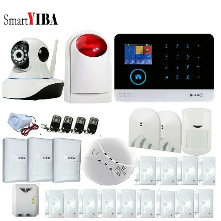 SmartYIBA 3G WCDMA WIFI Home Burglar Alarm System Wireless Security IP Camera Smoke Fire Pet Immune PIR Sensor Alarm APP Control
SmartYIBA 3G WCDMA WIFI Home Burglar Alarm System Wireless Security IP Camera Smoke Fire Pet Immune PIR Sensor Alarm APP Control
