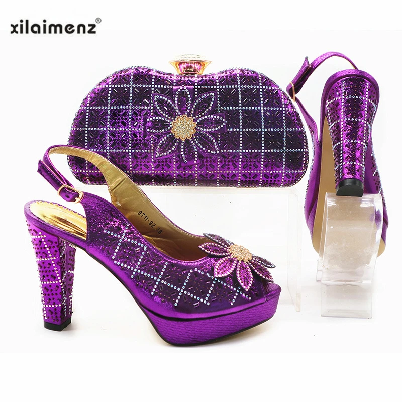 Purple 2019 New Italian Classics Ladies Sandals And Bags Set Summer Style High Heels Shoes And Bag Set For Party Factory Pirce
Purple 2019 New Italian Classics Ladies Sandals And Bags Set Summer Style High Heels Shoes And Bag Set For Party Factory Pirce