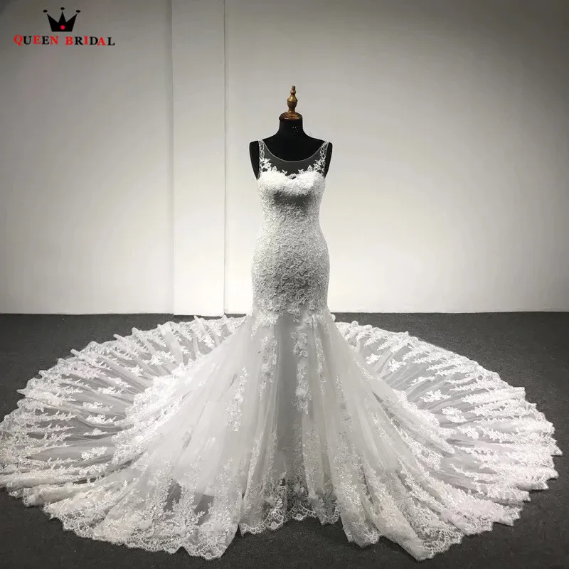 Mermaid Open Back Long Train Tulle Lace Sexy Bride Formal Wedding Dresses 2022 Real Photo Wedding Gown Custom Made XH69
Mermaid Open Back Long Train Tulle Lace Sexy Bride Formal Wedding Dresses 2022 Real Photo Wedding Gown Custom Made XH69