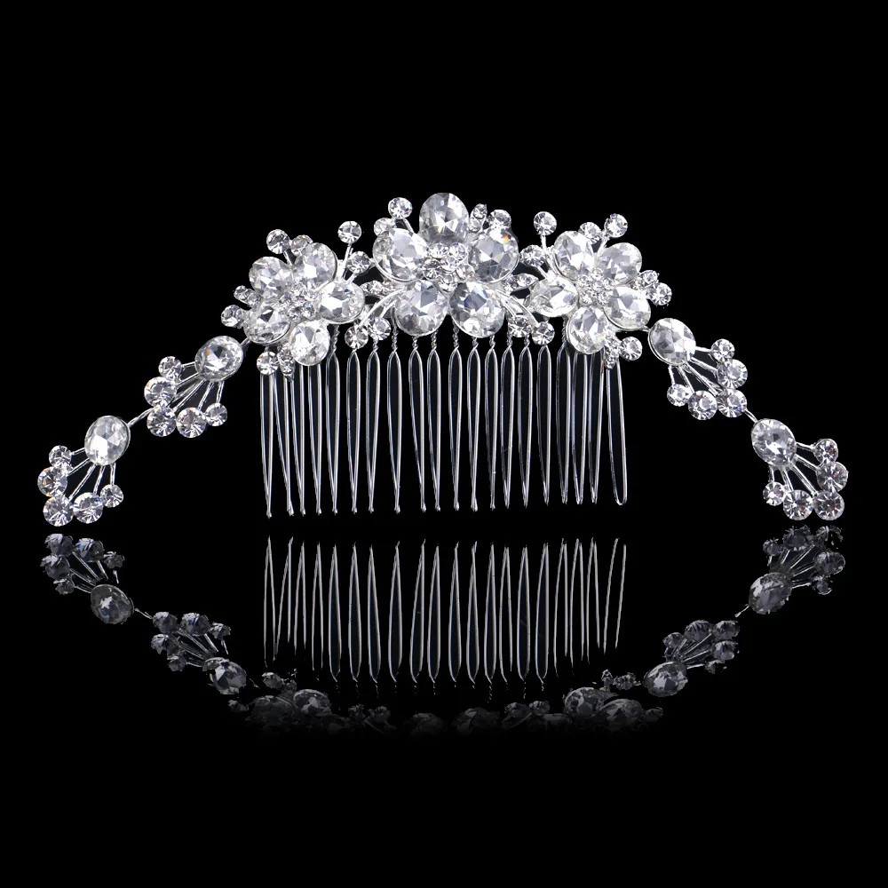 Wedding dress accessories Silver-plated long full drops of water drops comb popular bride alloy rhinestone hair comb bridal head
Wedding dress accessories Silver-plated long full drops of water drops comb popular bride alloy rhinestone hair comb bridal head
