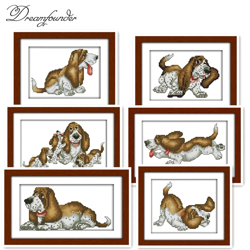 Набор для вышивки крестиком Basset hound aida 14ct 11ct, холсты стежков с принтом, вышивка ручной работы
Набор для вышивки крестиком Basset hound aida 14ct 11ct, холсты стежков с принтом, вышивка ручной работы