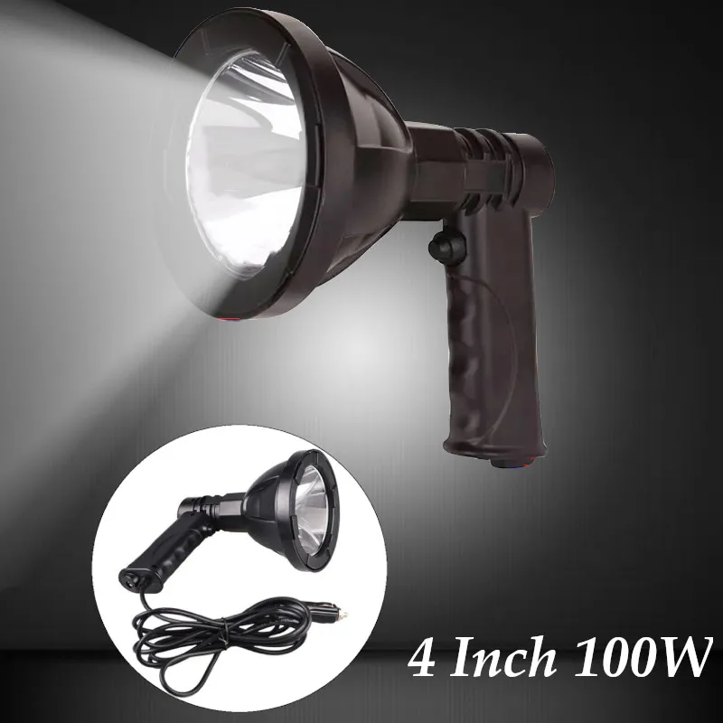 4 Inch 100W Automoblies Searchlight LED Projector Lamps Handheld Hunting light Fishing Outdoor Camping Lighting work lights
4 Inch 100W Automoblies Searchlight LED Projector Lamps Handheld Hunting light Fishing Outdoor Camping Lighting work lights