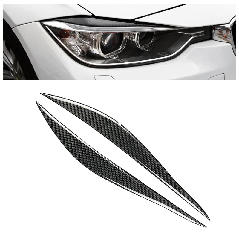 3D Real Carbon Fiber Front Headlight Headlamp Eyebrows Eyelid Stricker Trim for BMW 3 Series F30 325i 328i 335i
3D Real Carbon Fiber Front Headlight Headlamp Eyebrows Eyelid Stricker Trim for BMW 3 Series F30 325i 328i 335i