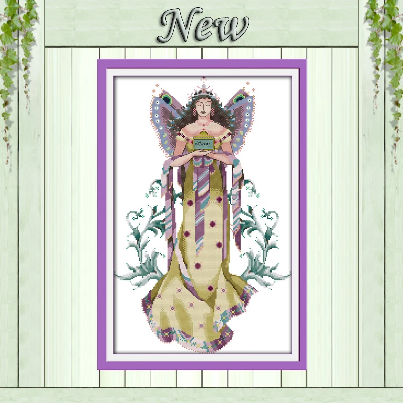 Fairy flower beauty angel home decor painting counted print on canvas DMC 11CT 14CT Cross Stitch kits embroidery needlework Sets
Fairy flower beauty angel home decor painting counted print on canvas DMC 11CT 14CT Cross Stitch kits embroidery needlework Sets